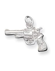 Sterling Silver Revolver Charm