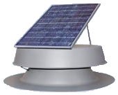 Solar Powered Attic Fan - 30 Watt Roof Exhaust Vent - Natural Light