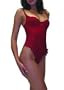 Arianne Jade Thong Teddy - Red - Large