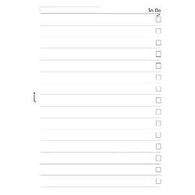 Filofax Personal To Do List Refill