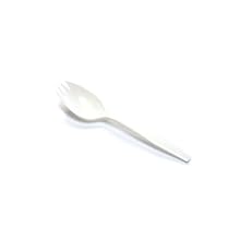 Daxwell A10000580 White Polypropylene Medium Weight Spork (Case of 1000)