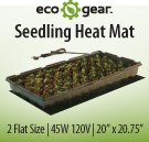 EcoGear Seedling Heat Mat 2 Tray 20" x 20"