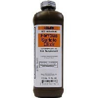 Ferrous Sulfate Elixir 220 Mg Iron Supplements By Silarx Laboratories - 16 Oz by Ferrous