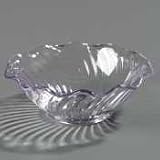 Swirl Bowl Berry Dish, Squat 5 oz. Clear 2 Dozen per case, 24/CS