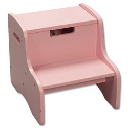 Childrens Toyshop  Toys : Gift Mark Storage Step Stool - Pink