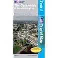 The Cotswolds and Gloucestershire (OS Travel Series - Tour Map) by Ordnance Survey