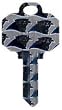 Carolina Panthers Schlage SC1 House Key