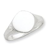 Genuine IceCarats Designer Jewelry Gift Sterling Silver Signet Ring Size 6.00