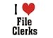 Search : I Love/Heart File Clerks Sweatshirt (Your Choice of Colors)