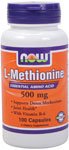 L-Methionine by NOW Foods - Mental Fitness (500 mg - 100 Capsules)