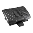 Kantek KTKFR750 Footrest w- Rollers- Adjustable- 18in.x13in.x4in.- Black