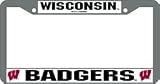 Wisconsin University Badgers License Plate Frame