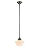 Savoy House 7-9345-1-323 Classic Schoolhouse Designs Mini Pendant Old Bronze 1 - E Bulbs