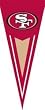 San Francisco 49ers Yard Pennants 34"x14" NFL Football Fan Shop Sports Team Merchandise