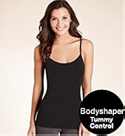 Tummy Control Satin Trim Vest