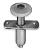 Battalion 1XMX6 Roller Guide, Steel, L 1 1/4 x H 1 3/4 In