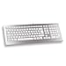 Cherry Tastaturen Kabel STRAIT Corded Keyboard Wei&szlig;/Silber