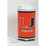 Coola Can Sports Refrigerator/Party Cooler- Miami Hurricanes