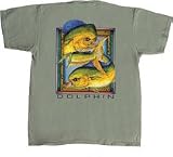 Flying Fisherman Native Angler Collection Dolphin Short Sleeve Tee Shirt T1580 X-Large