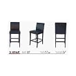 Leather Barstool in Dark Brown By Wholesale Interiors