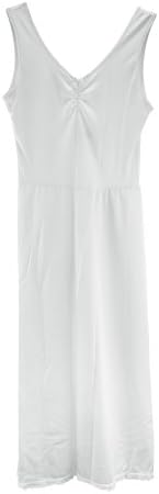 Clemo Women's Touch of Comfort Nylon Cling-Free Slip Dress, 28-44 Length, White