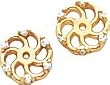 14K Gold .04ct Diamond Earring Jackets Jewelry New