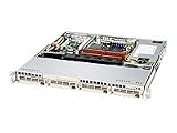 Produkt-Bild: CSE-813MTQ-520CB Server Geh&auml;use 1U inkl. 520W (ATX, Intel Xeon 3000, 4x 3,5 HDD, SATA II) schwarz