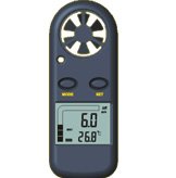 Handheld Anemometer Wind Speed Meter With Lanyard & Carry Case