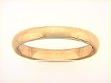14 KT Yellow Gold Wedding Band-Plain-3mm