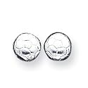 Sterling Silver Soccer Ball Mini Earrings