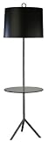 Jonathan Adler Meurice Black Shade Tray Table Floor Lamp