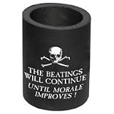 Beatings Will Continue Pirate Can Koozie