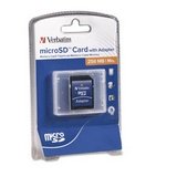 Verbatim - Flash memory card ( SD adapter included ) - 256 MB - microSD
