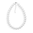 White Agate Bead Necklace