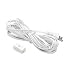W.A.C. LCORDSET-WT Single Circuit Track Lighting 15 Ft Cord, Male Plug and Switch for...