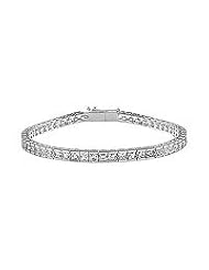 Diamond Tennis Bracelet : 18K White Gold â€" 4.00 CT Diamonds