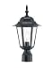 Acclaim 6117BK Camelot Collection 1-Light Post Mount Outdoor Light Fixture, Matte Black