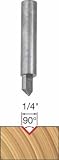 Freud 20-100 1/4-Inch Diameter 90-Degree V-Grooving Router Bit with 1/4-Inch Shank