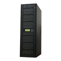 Produplicator 12 Burner 20X DVD CD Duplicator Machine + Built-In 320GB Hard Disk Drive (Standalone Audio Video Copy Tower, Disc Duplication Device)