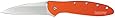 Kershaw 1660OR Leek Folding Knife (Orange) with SpeedSafe