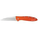 Kershaw 1660OR Leek Folding Knife (Orange) with SpeedSafe