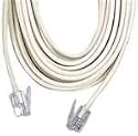 GE TL96118 Phone Line Cord  (25 ft, Ivory, 4-conductor)