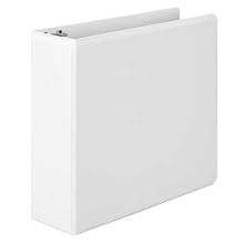 Wilson Jones D-Ring Vinyl 3 Inch Capacity White View Binder (WLJ38649W)
