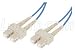 50/125 Colored Fiber Optic Duplex Cables with LC, SC and ST Connectors