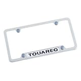 Genuine Volkswagen Touareg License Plate Frame - Highly Polished Stainless Steel by Volkswagen