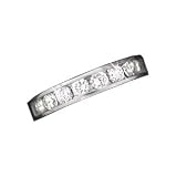 Platinum 1.00 CTW Channel Set Diamond Anniversary Band