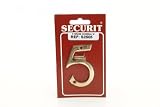 Outdoor Living : Securit S2505 Brass Numeral No:5 75mm