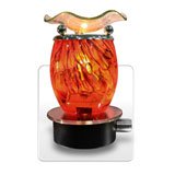 Orange Swirl Oil Warmer + Nightlight