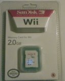 Childrens Toyshop  Electronics : Sandisk 2 gb Official Nintendo Wii memory card in retail packaging