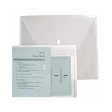 Lion Project Folders, w/ Velcro Closure, 14x17, Clear.